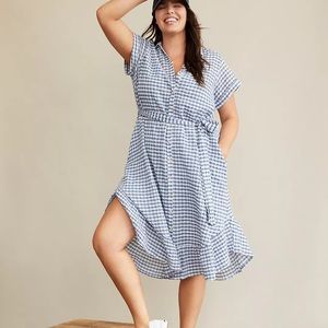 Anthropologie Finley Gingham Shirtdress